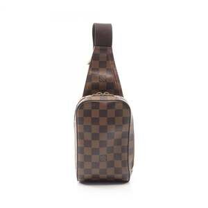 LOUIS VUITTON Authentic Brown Damier Leather Fanny Pack